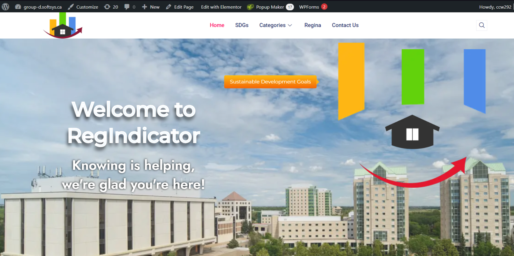 home page
